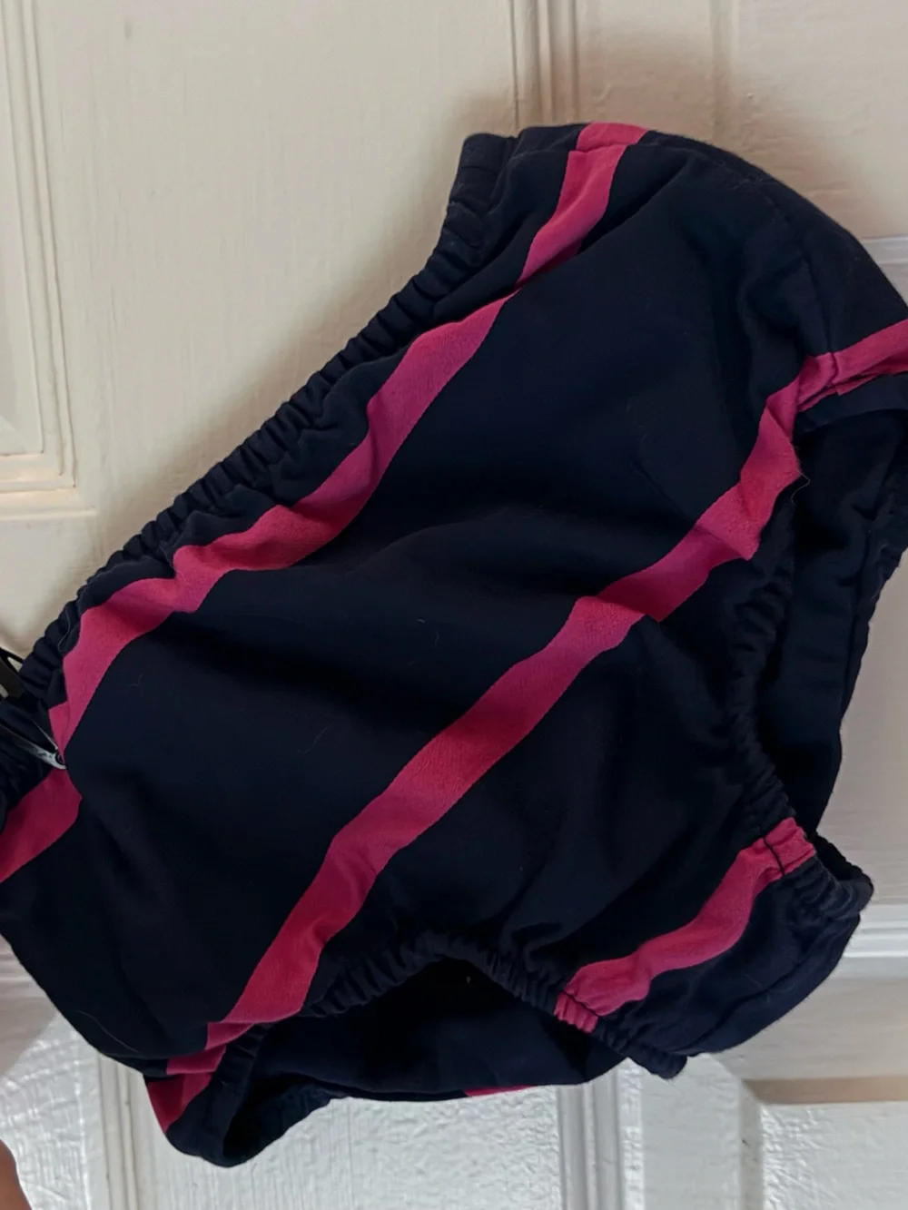 Ralph Lauren Navy and Pink Striped Dress - 9m